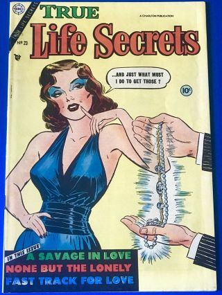 1954 True Life Secrets 23 Classic Cover Sharp Fine,