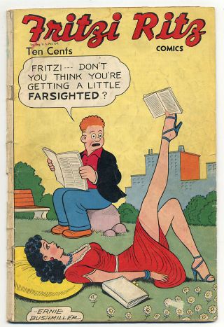 Fritzi Ritz Nn (1) (1948) Leggy Gga Cover,  Bushmiller Art; Gd 2.  0