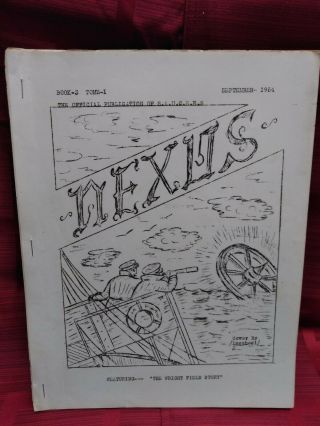 Original/vintage September 1954 " Nexus " Pub.  Book 3 - Tome 1 Ufo Research Society