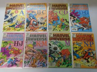 Official Handbook Of The Marvel Universe Set 1 - 15 Avg 7.  0 Fn/vf (1983 - 84)