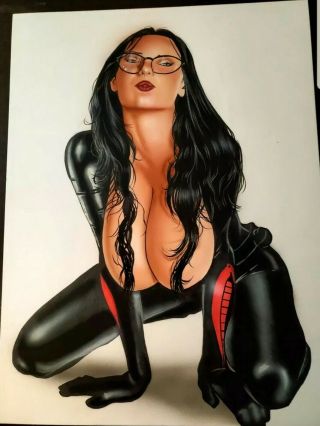 Sexy Pinup Baroness Comic Art Drawing Painting Female Fantasy Warrior
