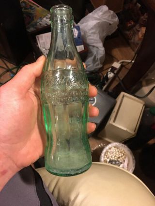 Vintage Coca Cola Green Glass Bottle 6 Oz