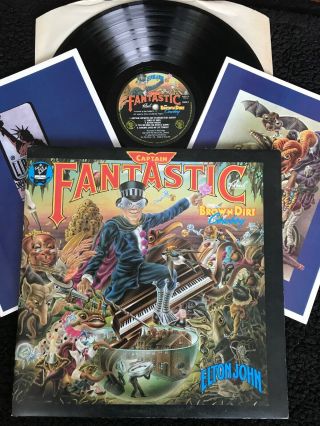 Elton John - Captain Fantastic Translucent Red Vinyl Lp Gatefold,  Books Djlpx 1