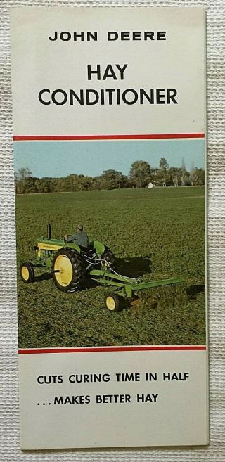 Vintage 1958 John Deere Hay Conditioner Farm Equipment Sales Brochure