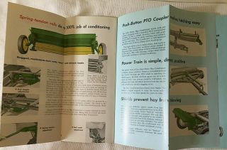 Vintage 1958 JOHN DEERE Hay Conditioner Farm Equipment Sales Brochure 4