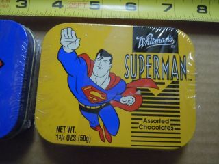 2 - SUPERMAN ' S WHITMAN TIN BOXES 1997 DC COMICS 3