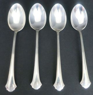4 Pc Towle Chippendale Sterling Silver 6 " Teaspoons No Monogram