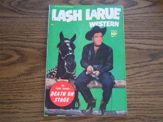 " Lash Larue Western " Comic - No.  4 - 1950