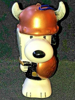 Vintage Peanuts Snoopy In Viking Costume Ornament Listing For Fi748 Only