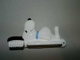 Vintage Snoopy Ceramic Toothbrush Holder United Feature Syndicate,  1958,  1966