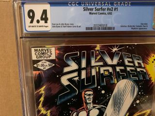 Silver Surfer 1 CGC 9.  4 Marvel Comics Volume 2 2