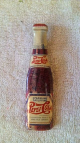 Vintage Pepsi Cola Figural Steel Bottle Opener Advertising Noveelty