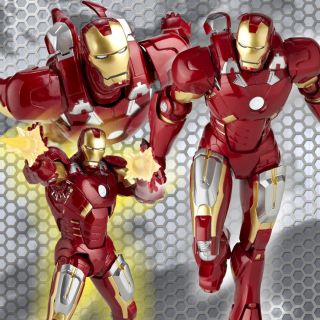 Revoltech Sci Fi Series 042 Avengers Iron Man Mark Vii 7 Action Figure Kaiyodo