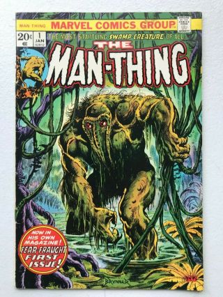 Man - Thing 1 - 1974 2nd Appearance Of Howard The Duck Marvel Comics