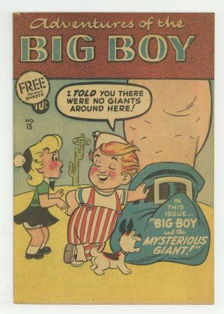 Adventures Of The Big Boy 15 1957 Vg - 3.  5