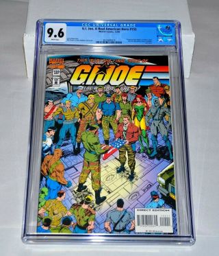 G.  I.  Joe A Real American Hero 155 Cgc 9.  6 White Pages 1994 Last Issue