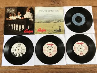 The Stranglers Joblot 6 X 7” Vinyl Punk Singles : All Pro Cleaned & Play Great