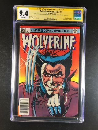 Wolverine Limited Series 1 Cgc 9.  4 Sign Chris Claremont Sketch Joe Rubinstein