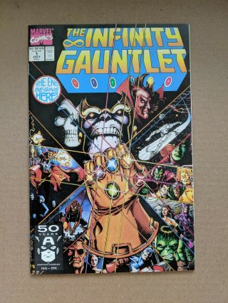 Infinity Gauntlet 1,  Thanos,  Warlock,  Dr.  Strange,  Spider - Man,  Thor