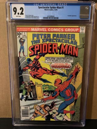 Spectacular Spider - Man 1 Cgc 9.  2 White Pages Tarantula Appearance