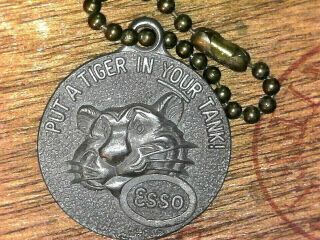Vintage,  Iconic Esso,  Key Chain Fob,  Put A Tiger In Your Tank,  Happy Motoring