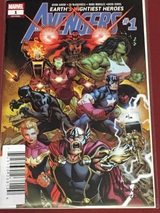 Avengers 1 Signed Mark Morales Dynamic Forces Nm