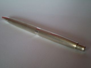 Stunning Solid Silver Ball Point Pen With Vaccant Cartouche,  Date Letter Z