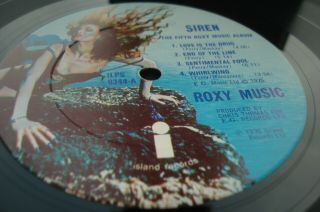 Roxy Music Siren 1ST PRESS AUDIO EX,  /EX BLACK ISLAND INNER 1975 UK LP 2