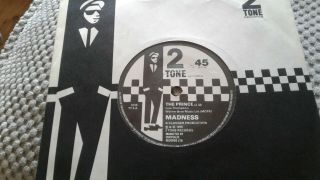 Madness - The Prince 7 " 2 Tone Paper Label 1st Press Reggae Mod Revival 1979