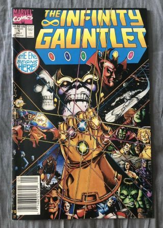 The Infinity Gauntlet 1,  Nm/near Avengers Endgame,  Iron Man,  Capt America