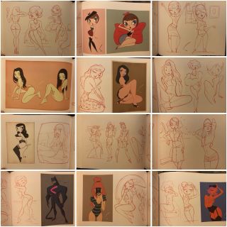 Shane Glines S Curves Vol 3 Art Book,  5 Unpub Glines & Bruce Timm Sketchbooks 3