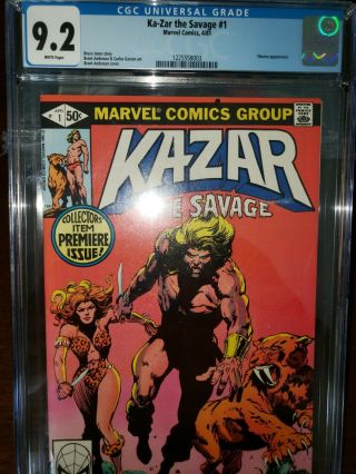 Kazar The Savage 1,  Apr.  1981 - Marvel Comics Cgc 9.  2 Shanna Appearance