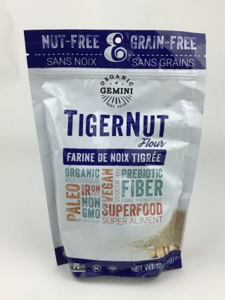Gemini Organic Tigernut Flour Superfood 16 Oz.  Non Gmo Expires: 12/20/19