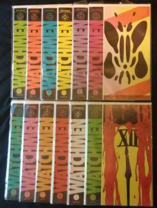 The Watchmen 1 - 12 Complete Set 1986 Dc Comics Nm Alan Moore 1st Print