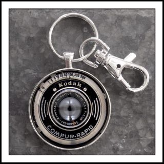 Vintage Kodak Camera Lens Photo Keychain Fathers Day Gift Mothers Day Gift