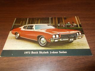 1972 Buick Skylark 2 - Door Sedan Vintage Advertising Postcard