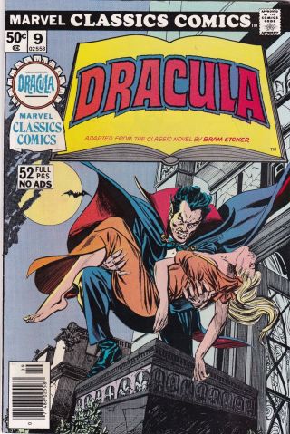 1976 Marvel Classic Comics Dracula Comic Book 9