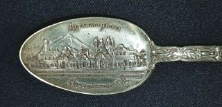 Vintage Albuquerque Nm Sterling Silver Souvenir Spoon Southwest Us History 28g