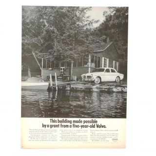 1969 Volvo Advertisement Drive Out Of Debt Buy Summer House Car Vtg Print Ad