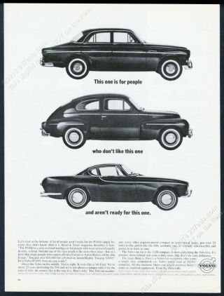 1963 Volvo 122 544 P1800 3 Car Photo Vintage Print Ad