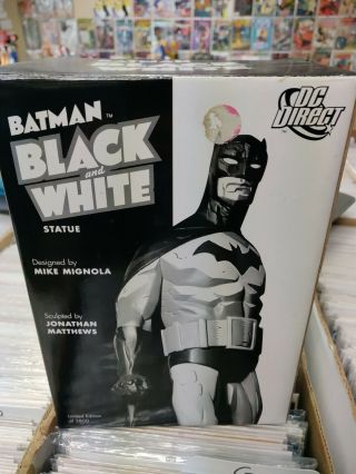 Dc Comics Batman Black & White Statue Mike Mignola Limited 1849/3800 1st Edition