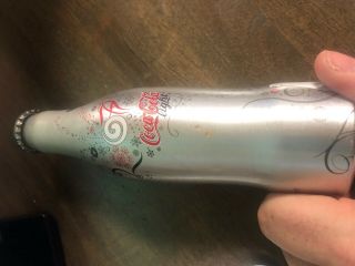 Rare Coca Cola “light Coke - Happy Year ” Aluminum Bottle From Belgium 06/07