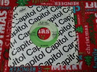 The Beatles 45 Record Do You Want To Know A Secret,  Capitol 1965 Starline