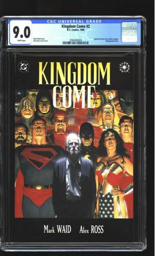 Kingdom Come 2 Cgc 9.  0 Vf/nm Superman Wonderwoman Alex Ross Cover Dc 1991