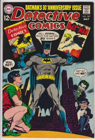 Detective Comics 387 (may 1969,  Dc) F/vf 30th Anniversary Cover Last 12 Cent L