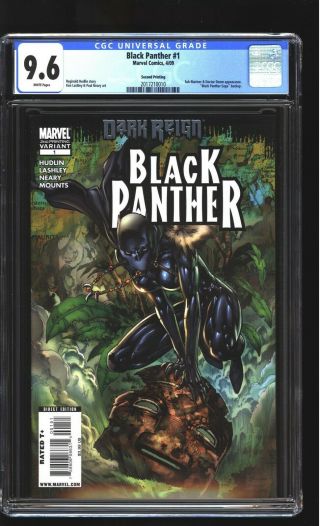 Black Panther 1 Cgc 9.  6 Nm,  2nd Print Shuri Doctor Doom Sub - Mariner Marvel 2009