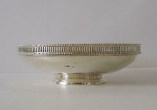 A Good Quality Sterling Silver Pedestal Bowl Birmingham 1930 Elkington & Co 72g 4