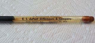 RARE Vintage EI DuPont deNemours Advertising Pencil Toothpicks Cleveland 2