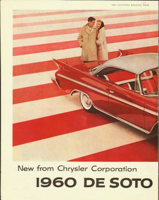 1960 Vintage Ad For De Soto`chyrsler Corporation`red`white Top`2 - Pgs (032314)