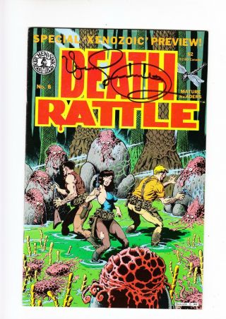 Death Rattle 8 Mark Schultz Signed W Xenozoic Tales Cadillacs & Dinosaurs